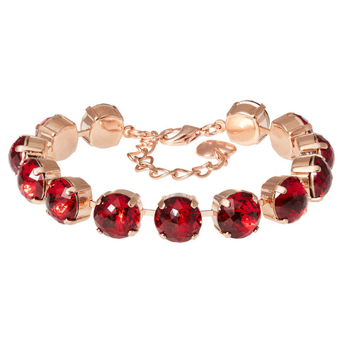 Bracelet "Edems (Scarlet)" with Swarovski™ crystals